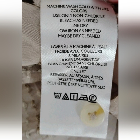 Anthropologie Sarabeth Textured Button Down Blouse Size S Pink Oversized - Picture 6 of 6